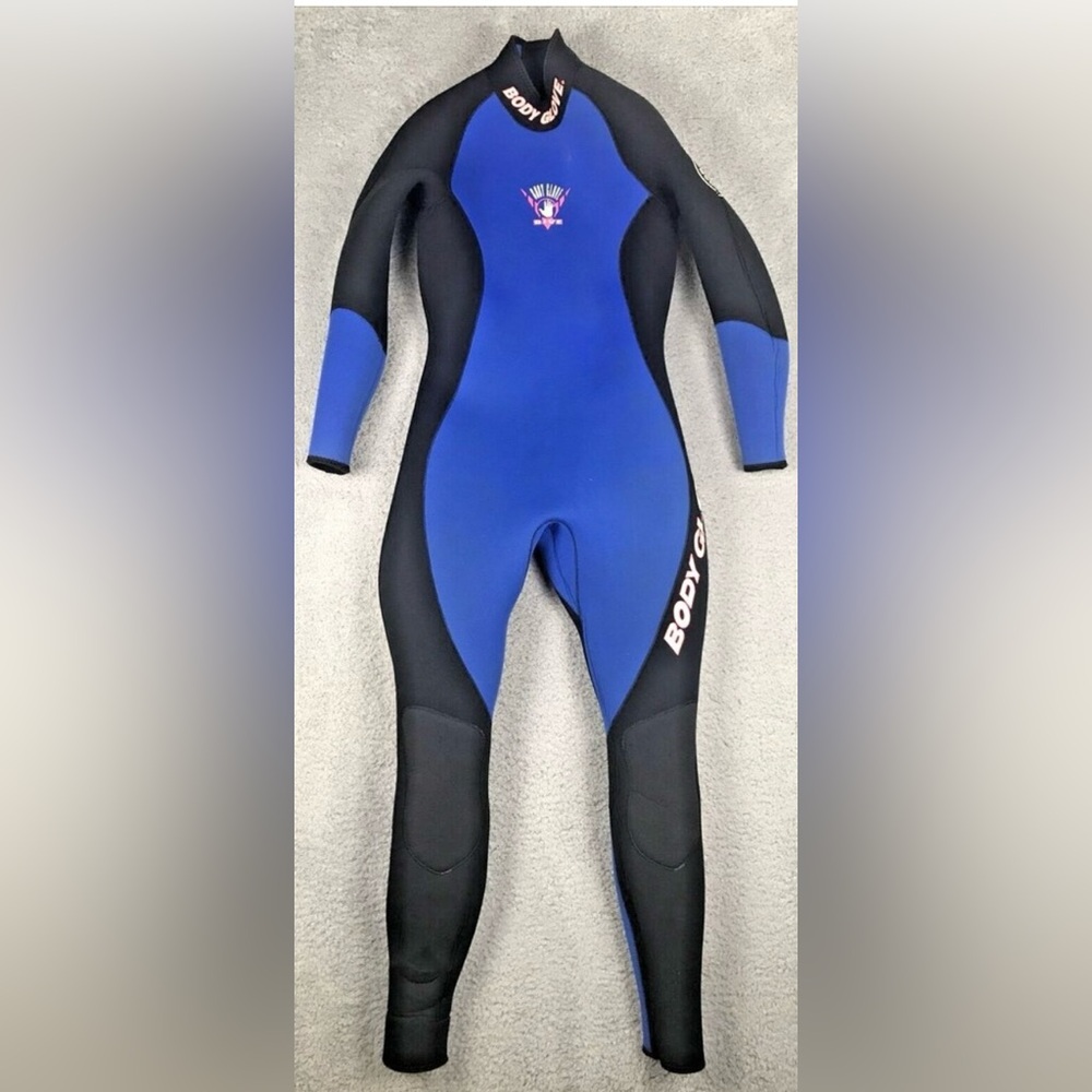 Body Glove Womens Full Wetsuit Size Large 9 L-9 Blue Black Scuba Dive Suit Ocean